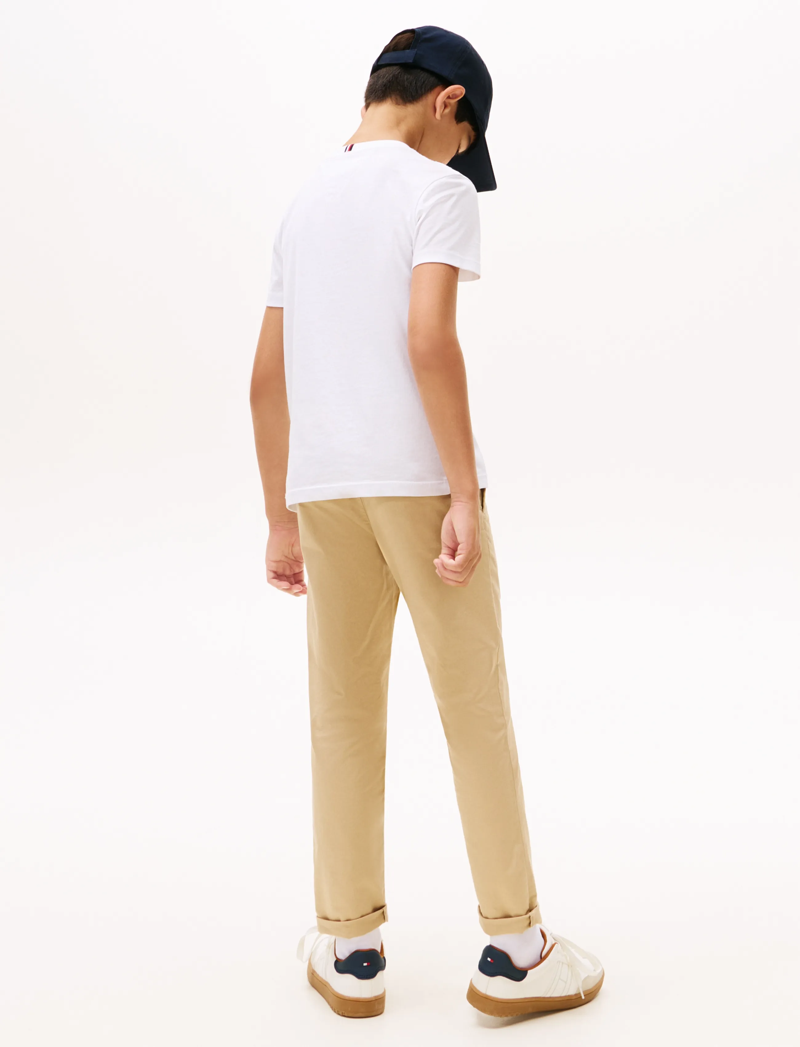 Tommy Hilfiger - ESSENTIAL COTTON REG FIT TEE SS - lühikeste varrukatega t-särgid - white - 4