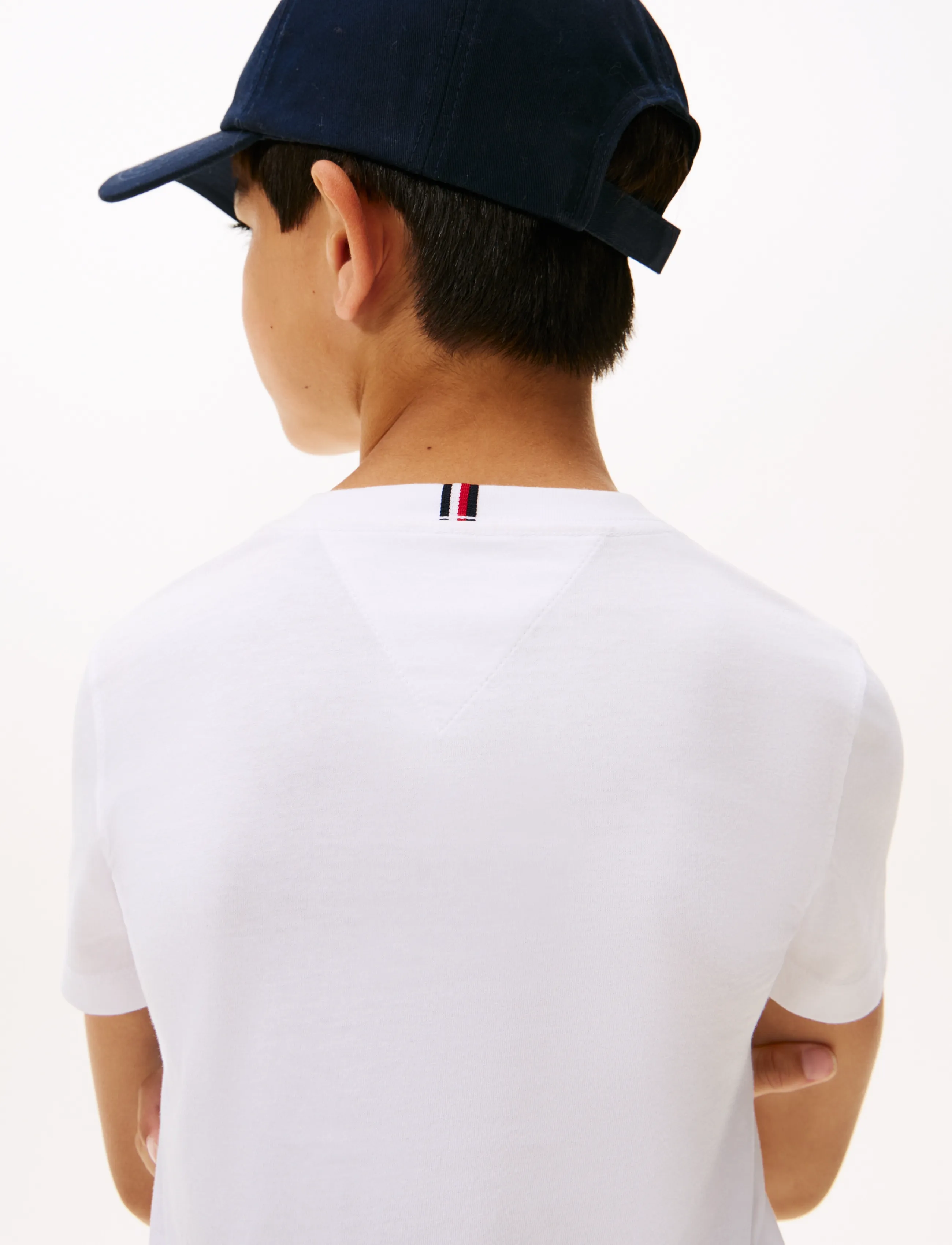 Tommy Hilfiger - ESSENTIAL COTTON REG FIT TEE SS - lühikeste varrukatega t-särgid - white - 5