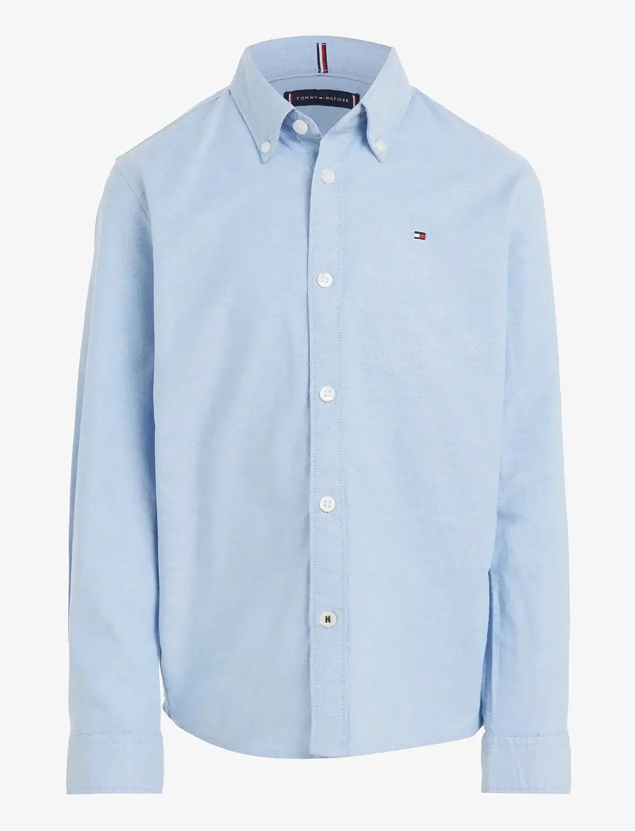 Tommy Hilfiger - BOYS STRETCH OXFORD SHIRT L/S - långärmade skjortor - calm blue - 1