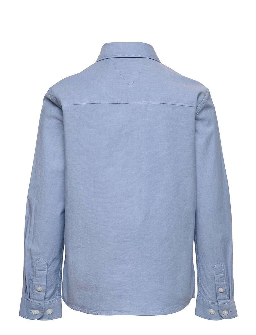 Tommy Hilfiger - BOYS STRETCH OXFORD SHIRT L/S - langärmlige hemden - calm blue - 2