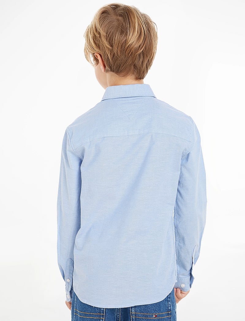Tommy Hilfiger - BOYS STRETCH OXFORD SHIRT L/S - langärmlige hemden - calm blue - 3