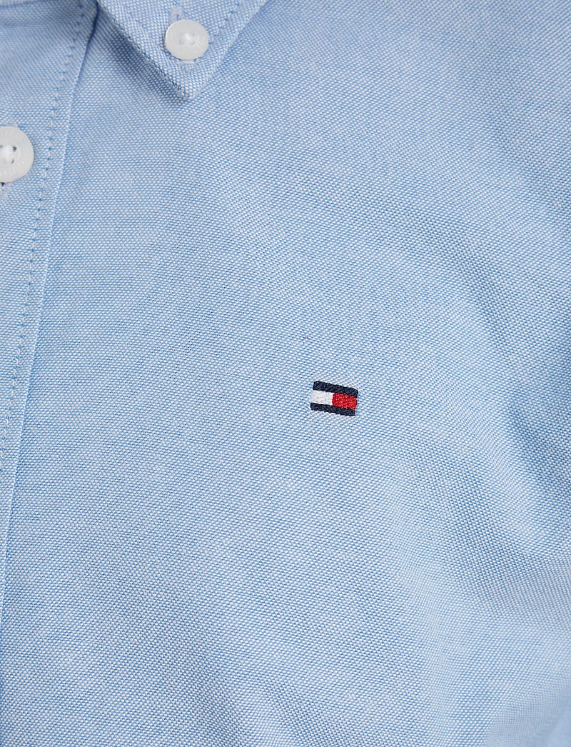 Tommy Hilfiger - BOYS STRETCH OXFORD SHIRT L/S - langärmlige hemden - calm blue - 4