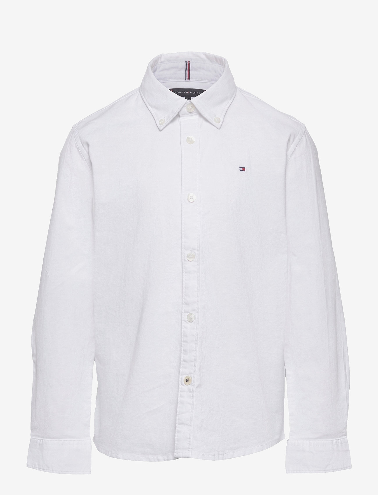 Tommy Hilfiger - BOYS STRETCH OXFORD SHIRT L/S - koszule z długimi rękawami - white - 1