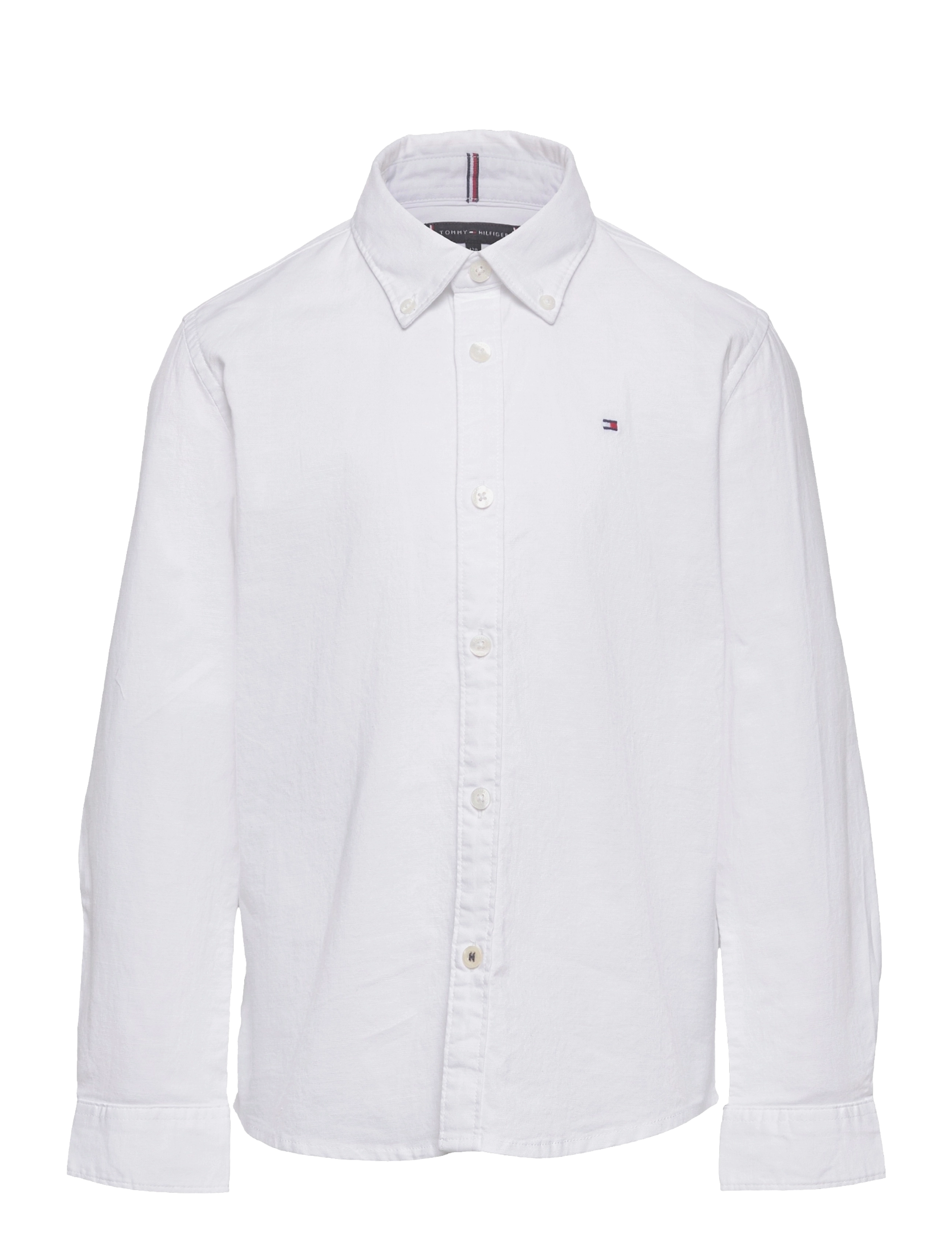 Tommy Hilfiger BOYS STRETCH OXFORD SHIRT L/S - Tøj - WHITE / white