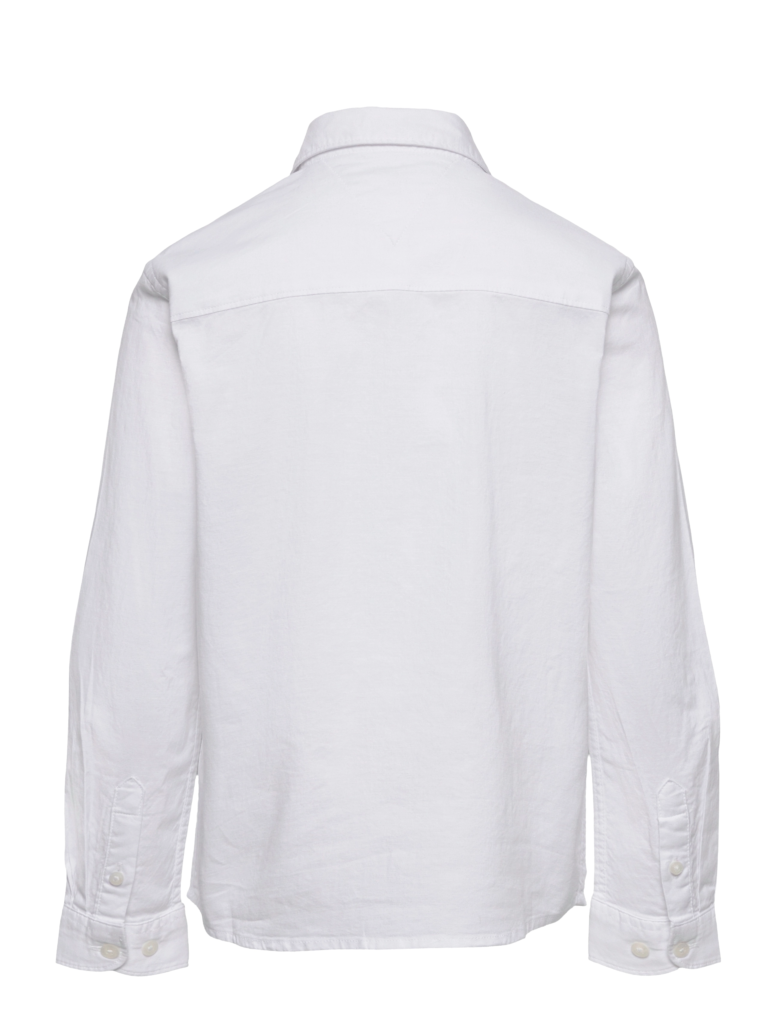 Tommy Hilfiger - BOYS STRETCH OXFORD SHIRT L/S - langærmede skjorter - white - 2