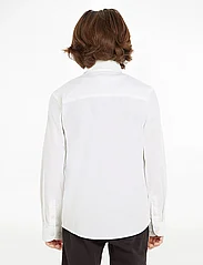 Tommy Hilfiger - BOYS STRETCH OXFORD SHIRT L/S - long-sleeved shirts - white - 4