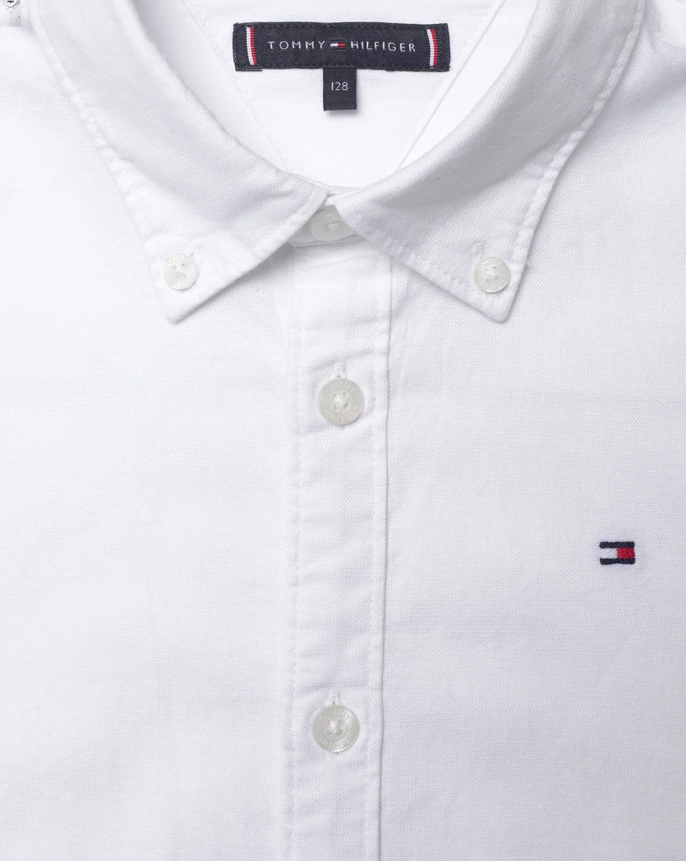 Tommy Hilfiger - BOYS STRETCH OXFORD SHIRT L/S - pitkähihaiset kauluspaidat - white - 5