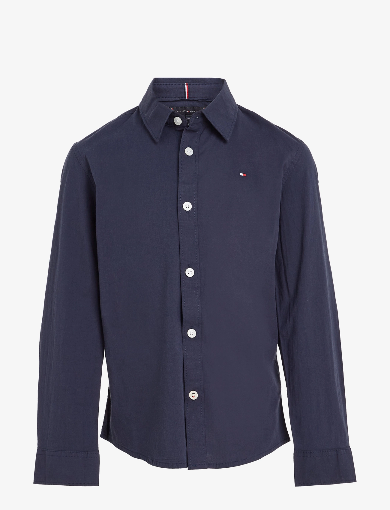 Tommy Hilfiger SOLID STRETCH POPLIN SHIRT L/S - Tommy Hilfiger - TWILIGHT NAVY / blue