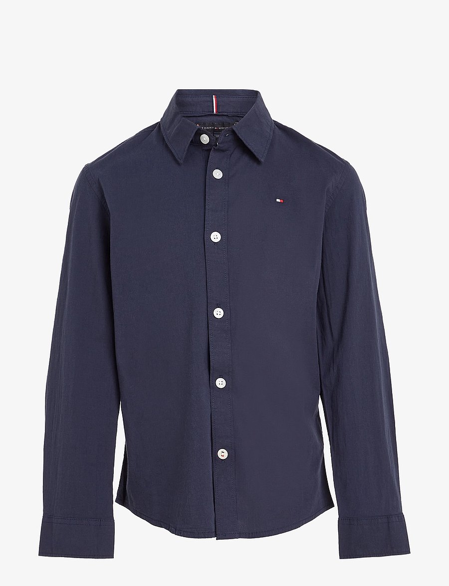 Tommy Hilfiger - SOLID STRETCH POPLIN SHIRT L/S - pitkähihaiset kauluspaidat - twilight navy - 1
