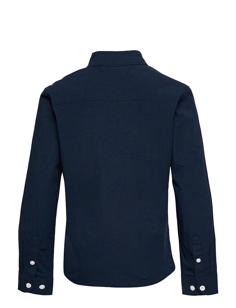 Tommy Hilfiger - SOLID STRETCH POPLIN SHIRT L/S - pitkähihaiset kauluspaidat - twilight navy - 2