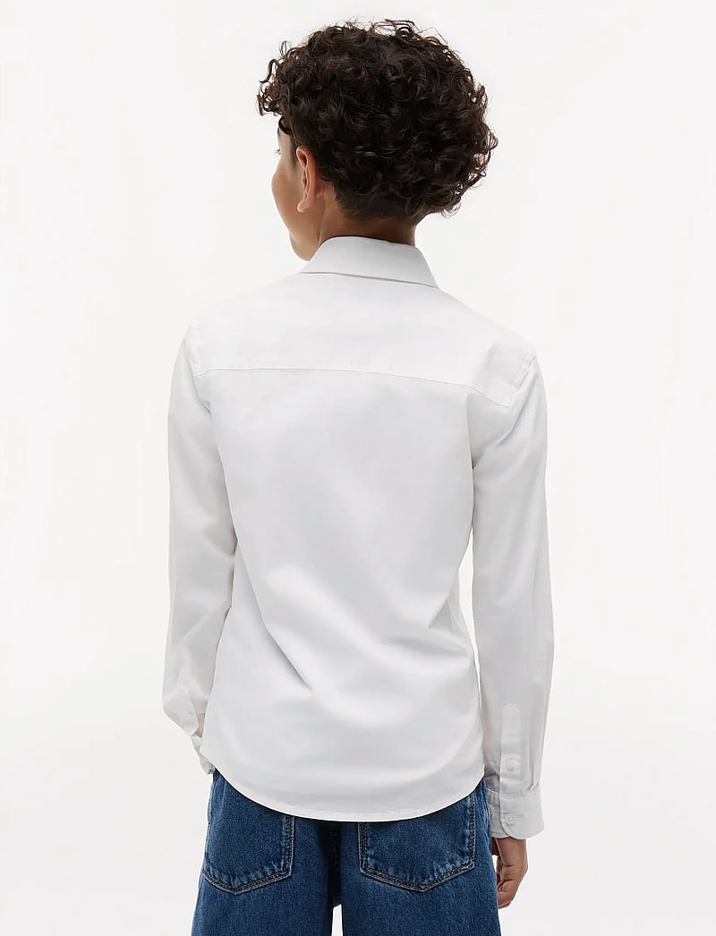 Tommy Hilfiger - SOLID STRETCH POPLIN SHIRT L/S - långärmade skjortor - white - 3