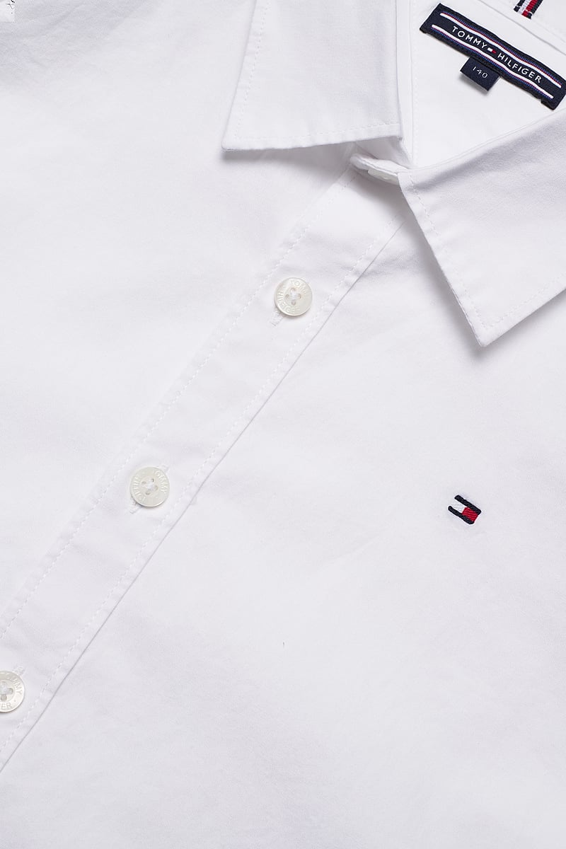 Tommy Hilfiger - SOLID STRETCH POPLIN SHIRT L/S - långärmade skjortor - white - 5