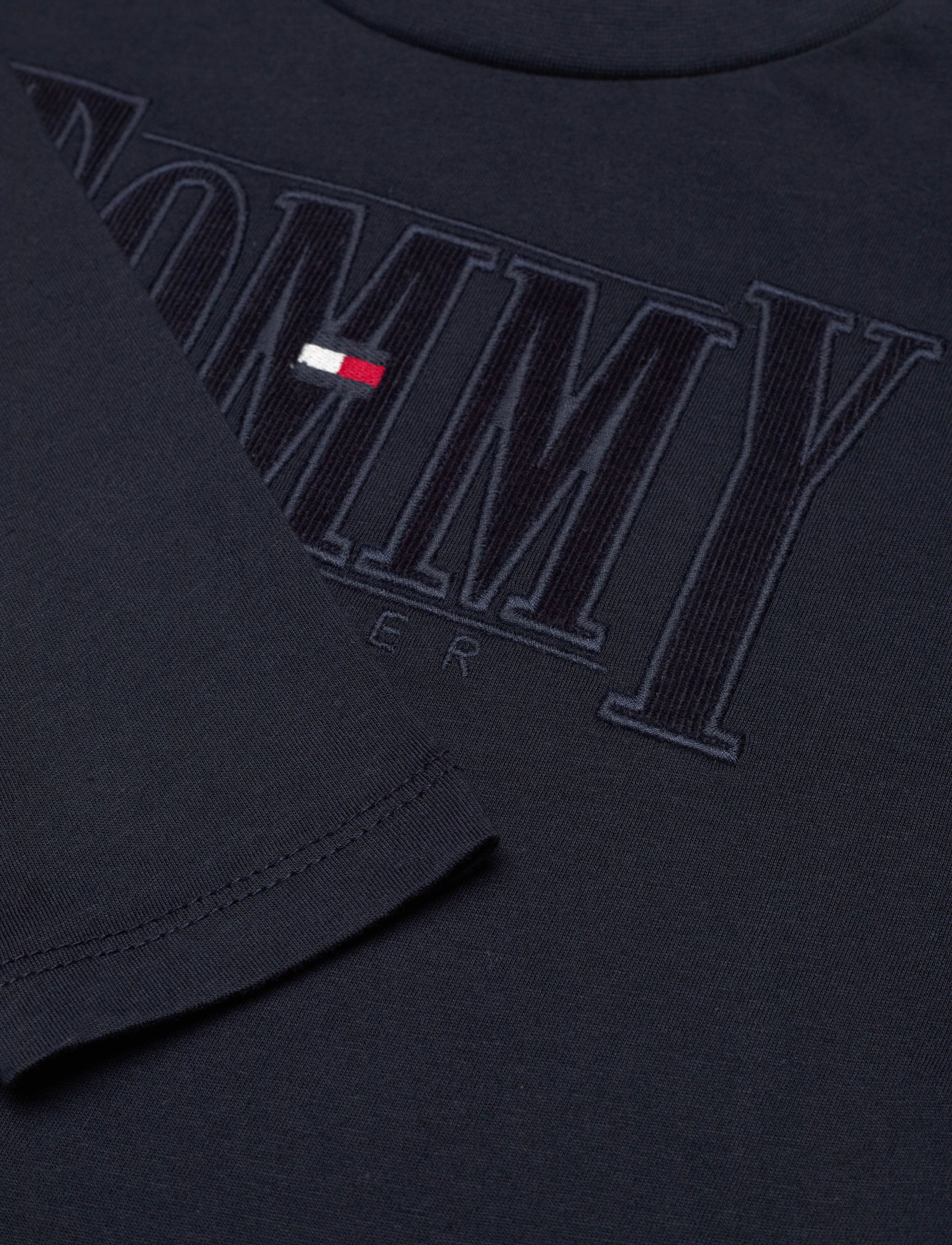 Tommy Hilfiger - CORD APPLIQUE TEE L/S - desert sky - 2