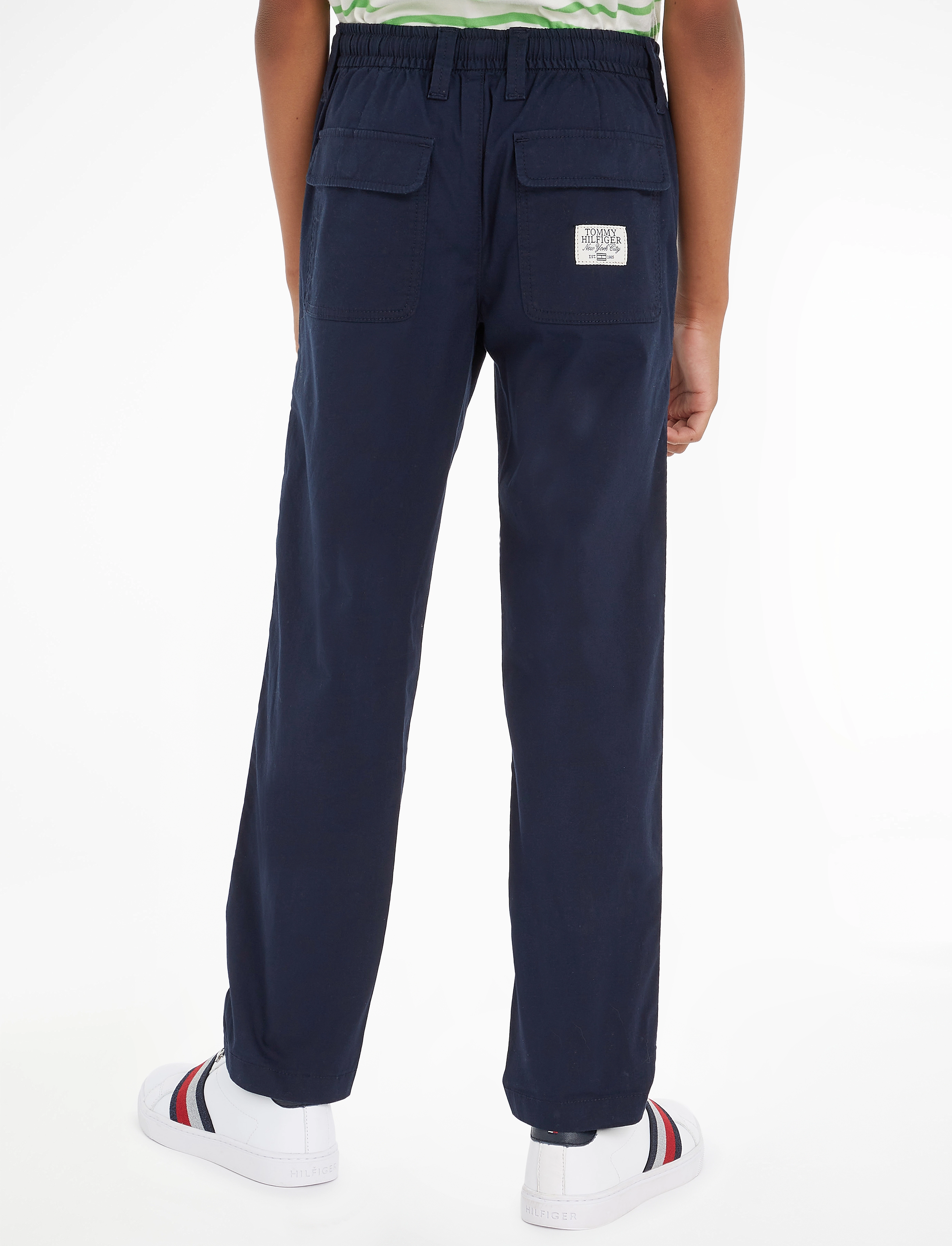 Tommy Hilfiger - POPLIN COMFORT PANTS - desert sky - 3