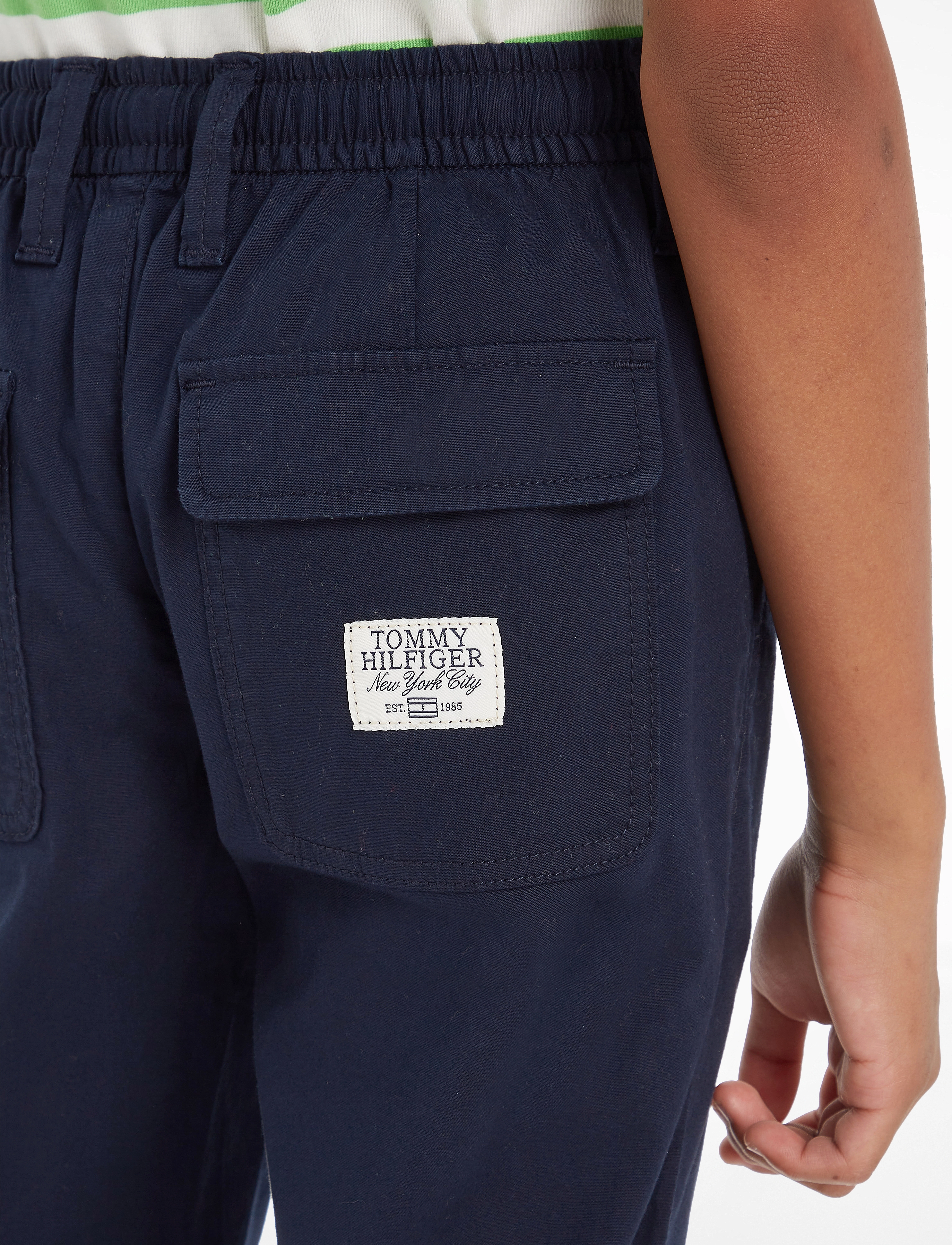 Tommy Hilfiger - POPLIN COMFORT PANTS - desert sky - 4