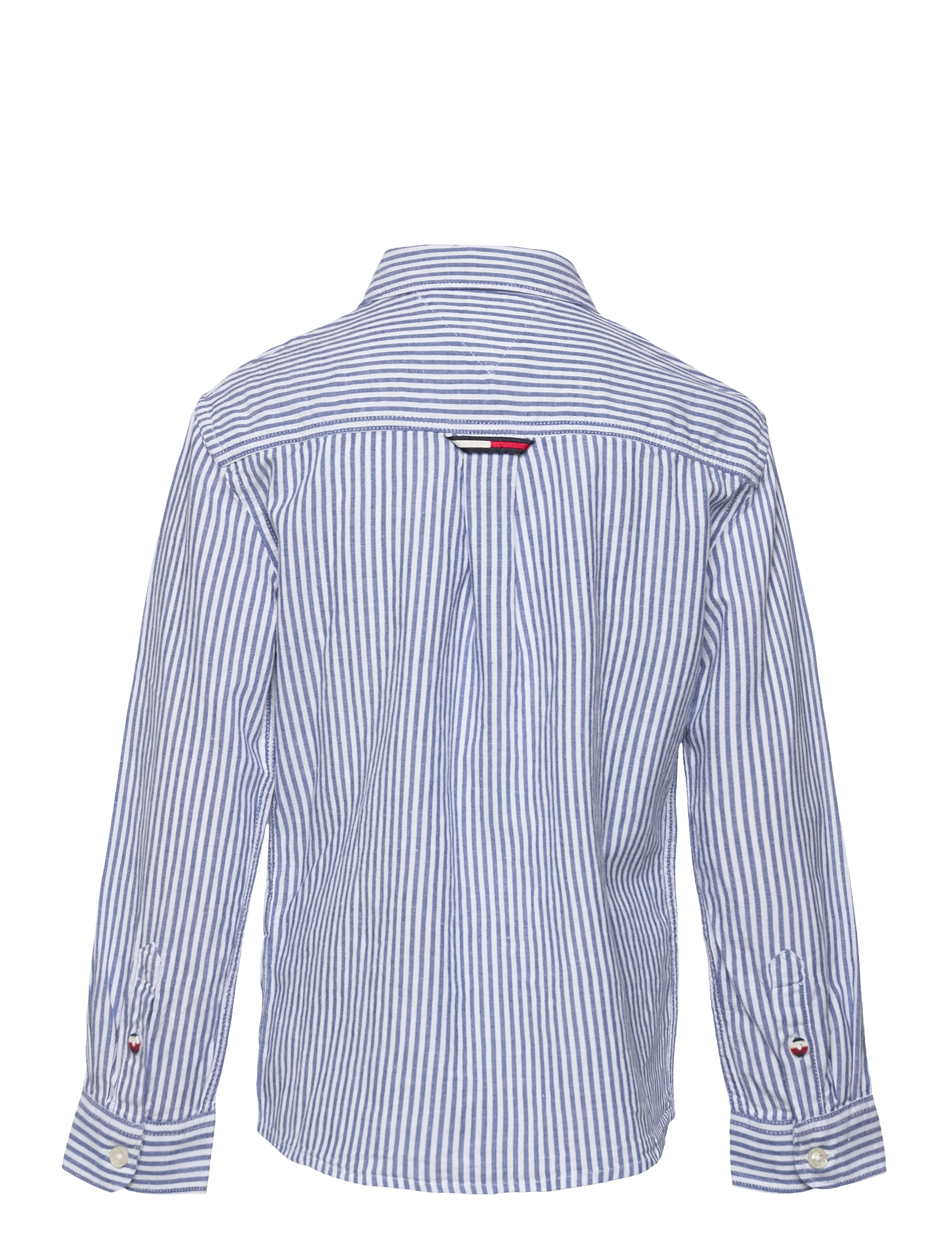 Tommy Hilfiger - HEMP RELAXED SHIRT L/S - dark blue stripe - 1