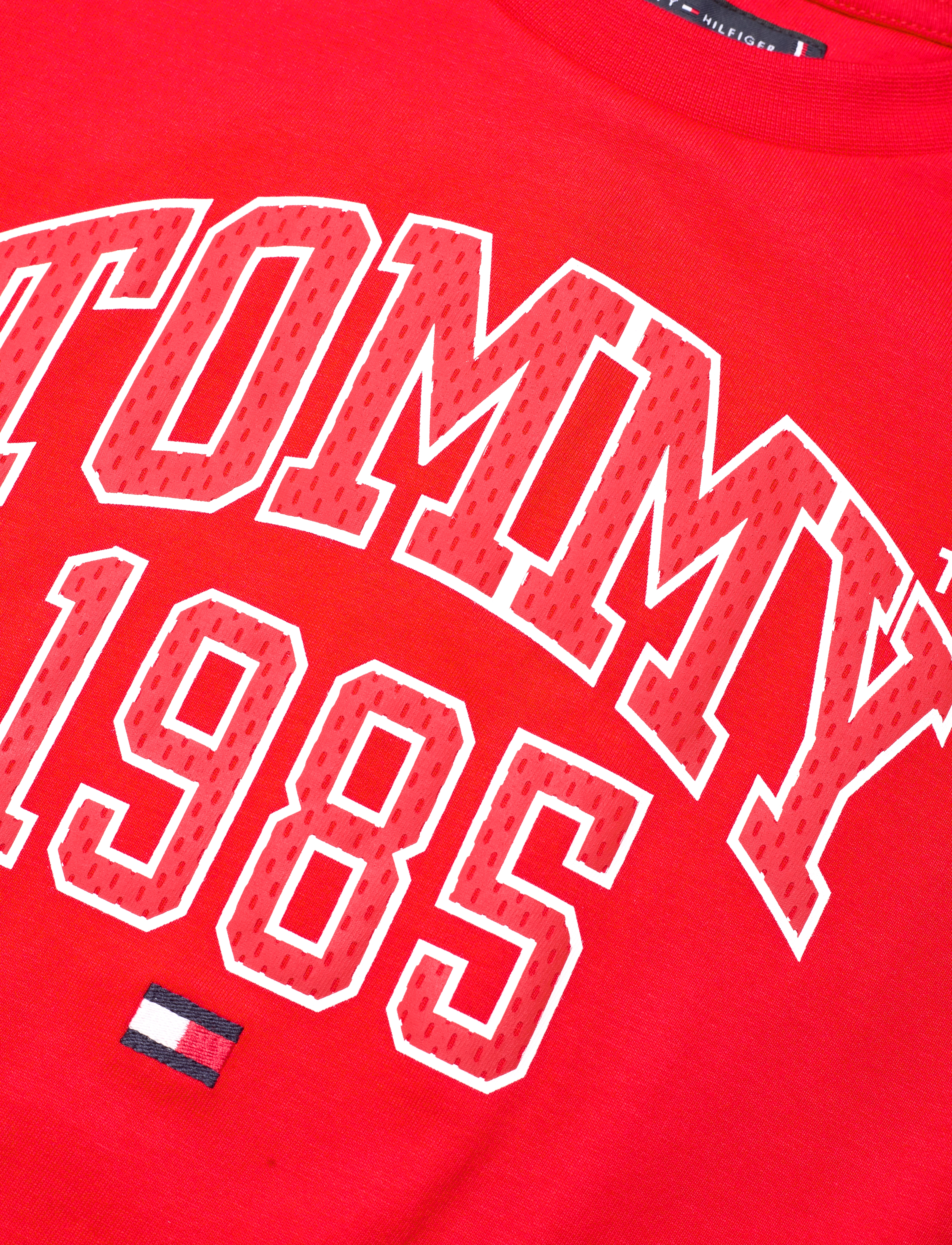 Tommy Hilfiger - TOMMY VARSITY TEE S/S - deep crimson - 2
