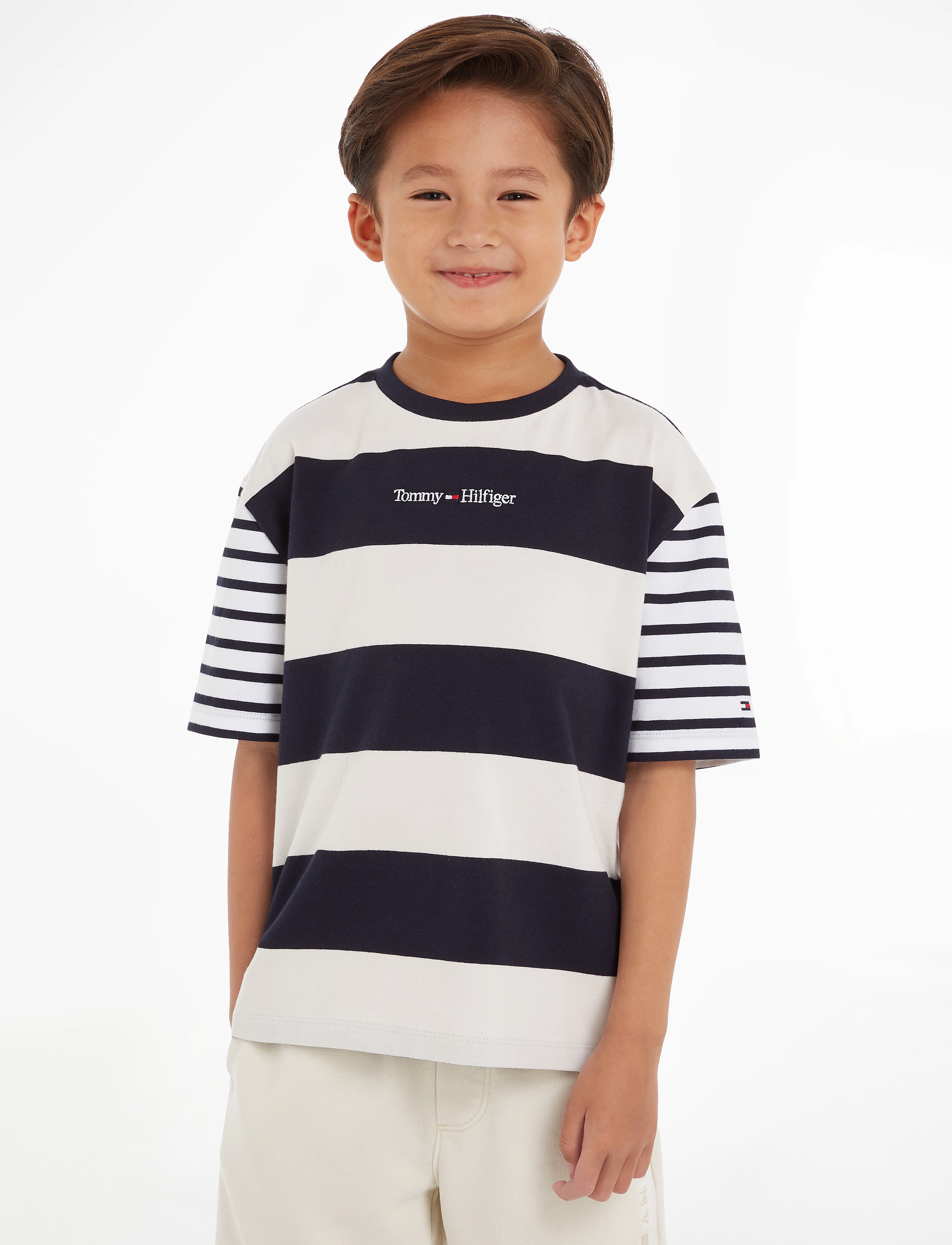 Tommy Hilfiger - BOLD STRIPE LOGO TEE - desert sky - 2