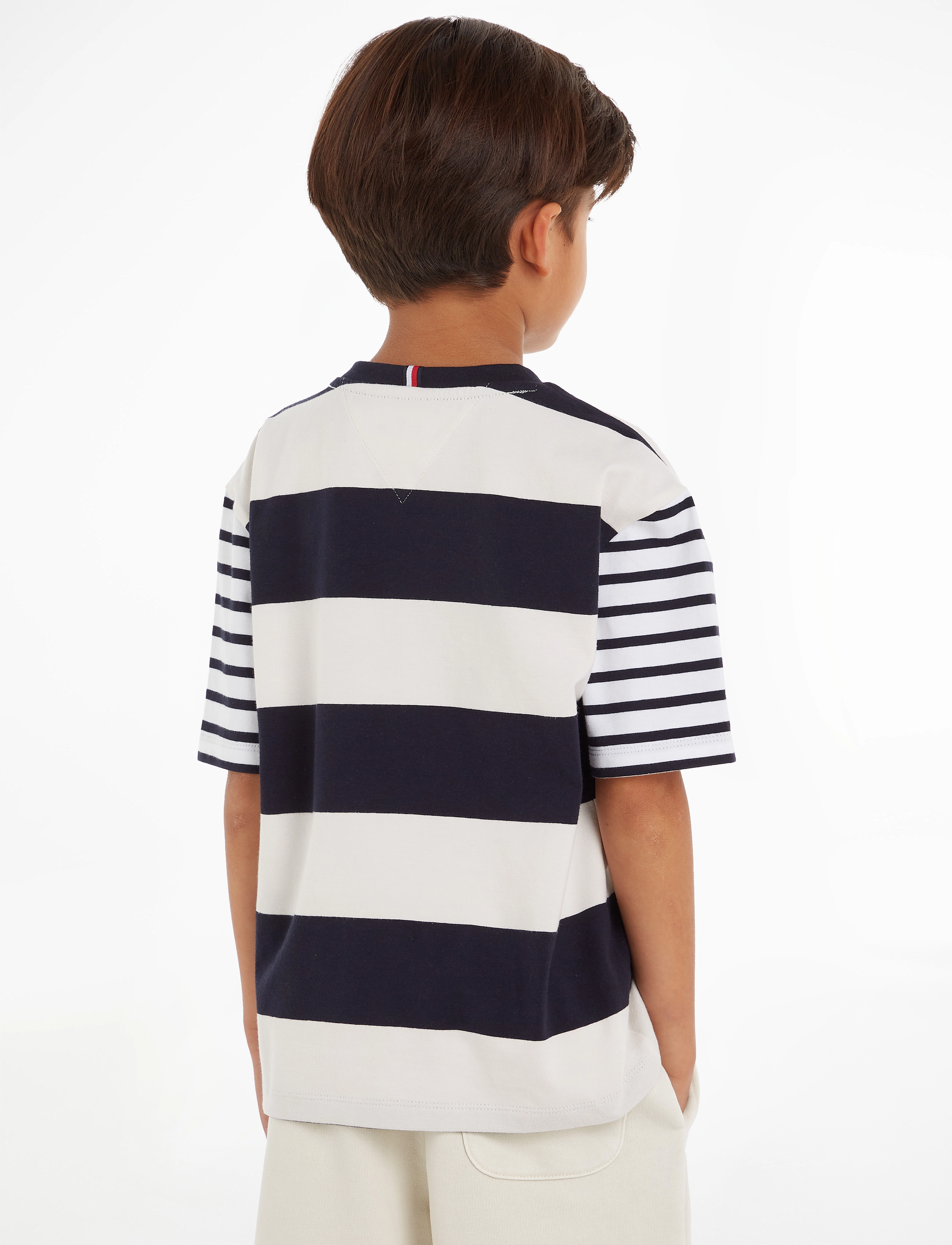 Tommy Hilfiger - BOLD STRIPE LOGO TEE - desert sky - 3