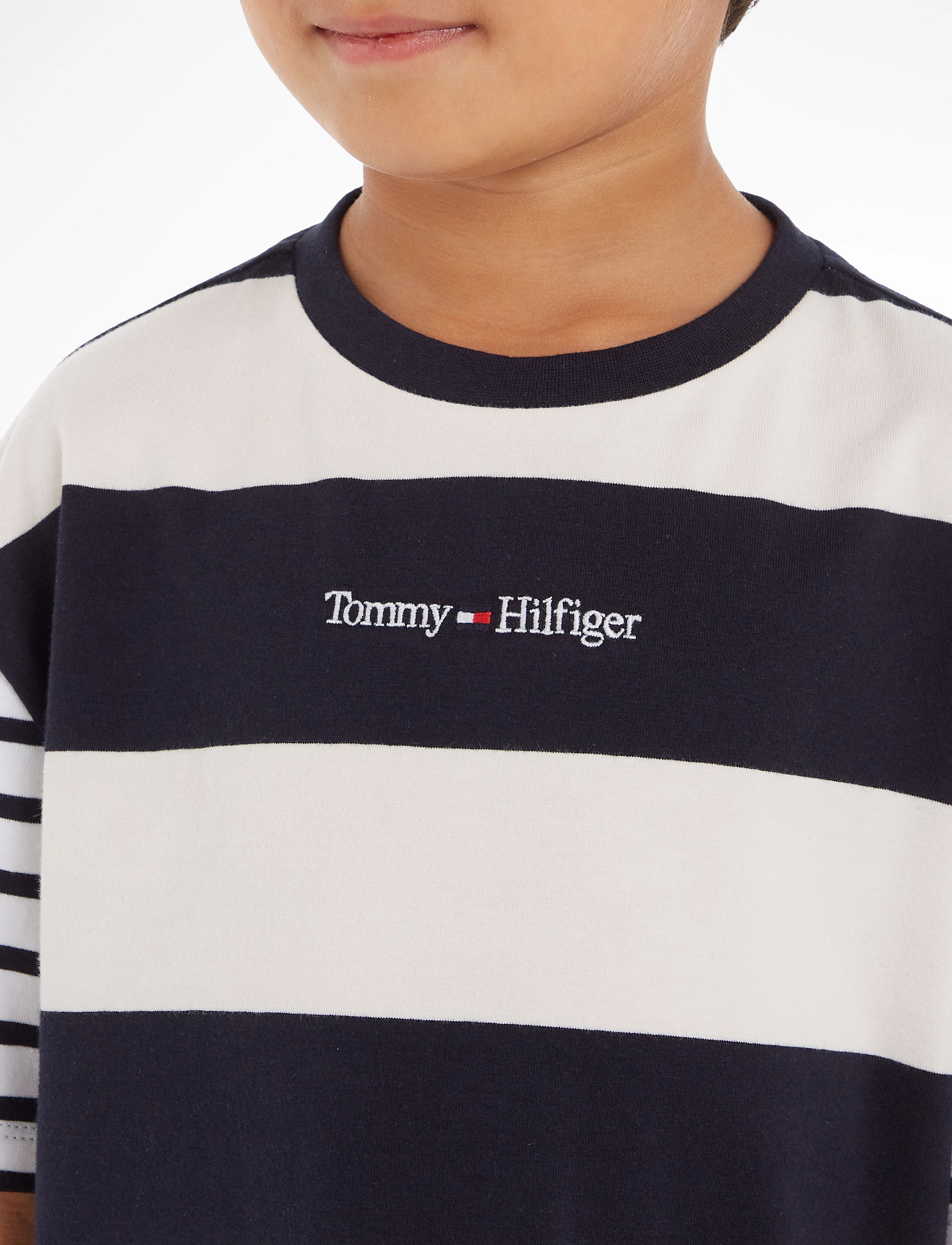 Tommy Hilfiger - BOLD STRIPE LOGO TEE - desert sky - 4