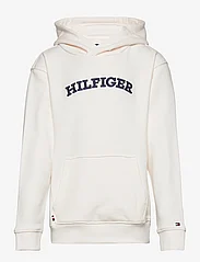 Tommy Hilfiger - HILFIGER ARCHED HOODIE - hoodies - ancient white - 0