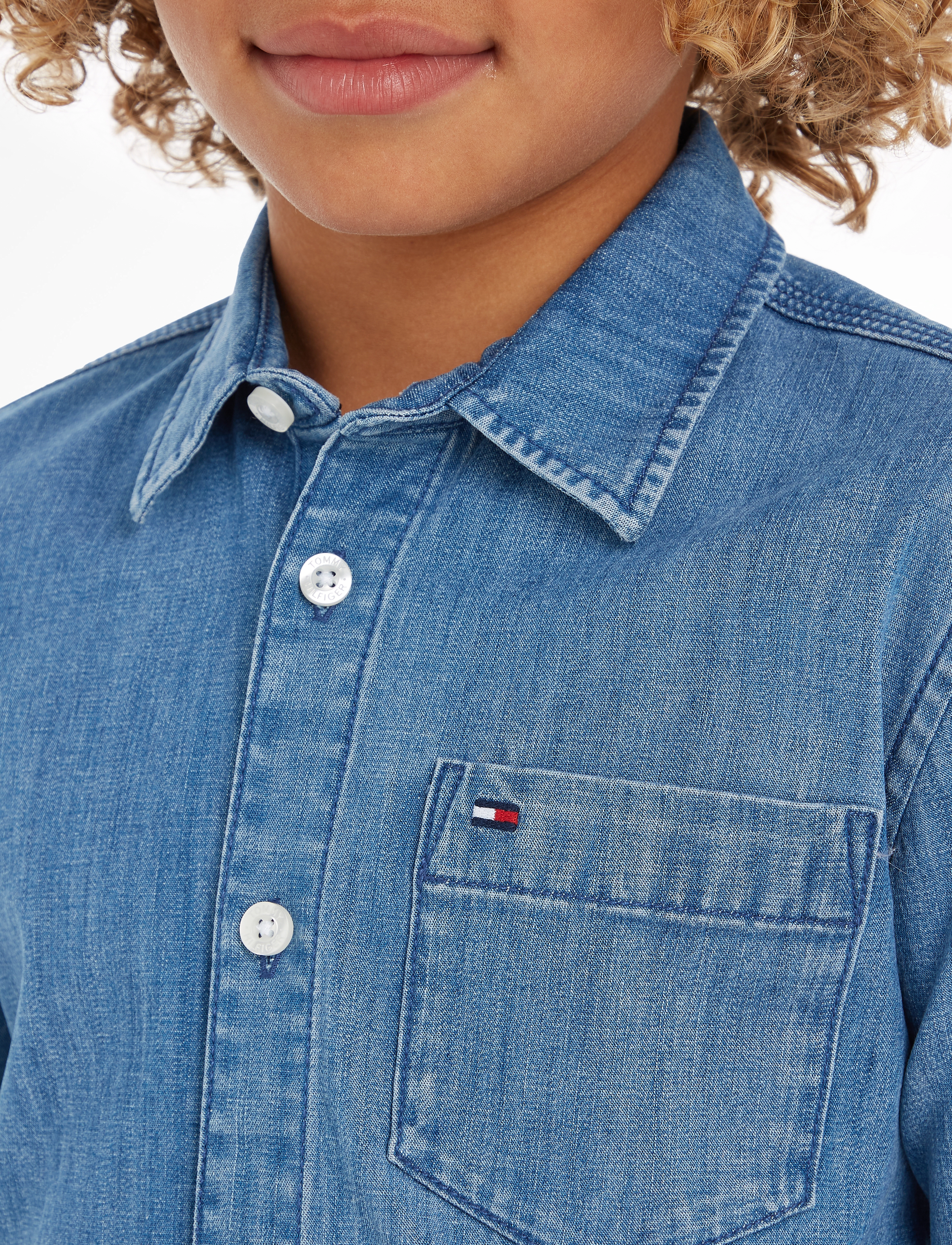 Tommy Hilfiger - DENIM STRETCH SHIRT L/S - denim - 4