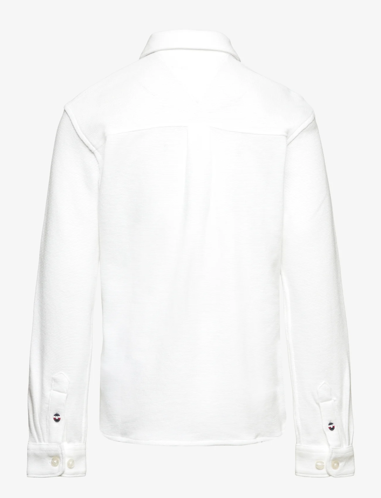 Tommy Hilfiger - SOLID WAFFLE SHIRTS L/S - long-sleeved shirts - white - 1