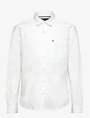 Tommy Hilfiger - MONOGRAM EMBROIDERY SHIRT L/S - long-sleeved shirts - white - 0