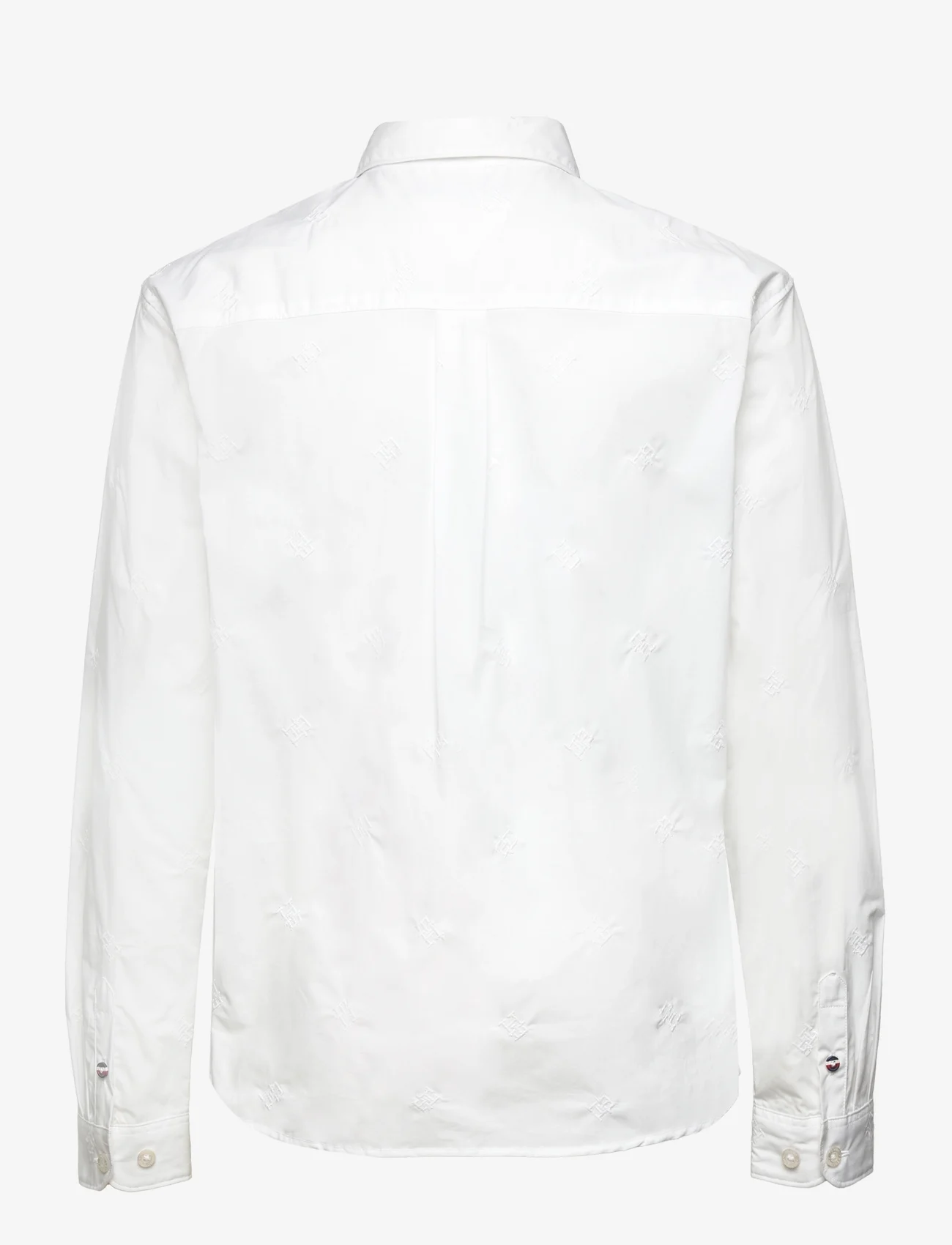 Tommy Hilfiger - MONOGRAM EMBROIDERY SHIRT L/S - langærmede skjorter - white - 1