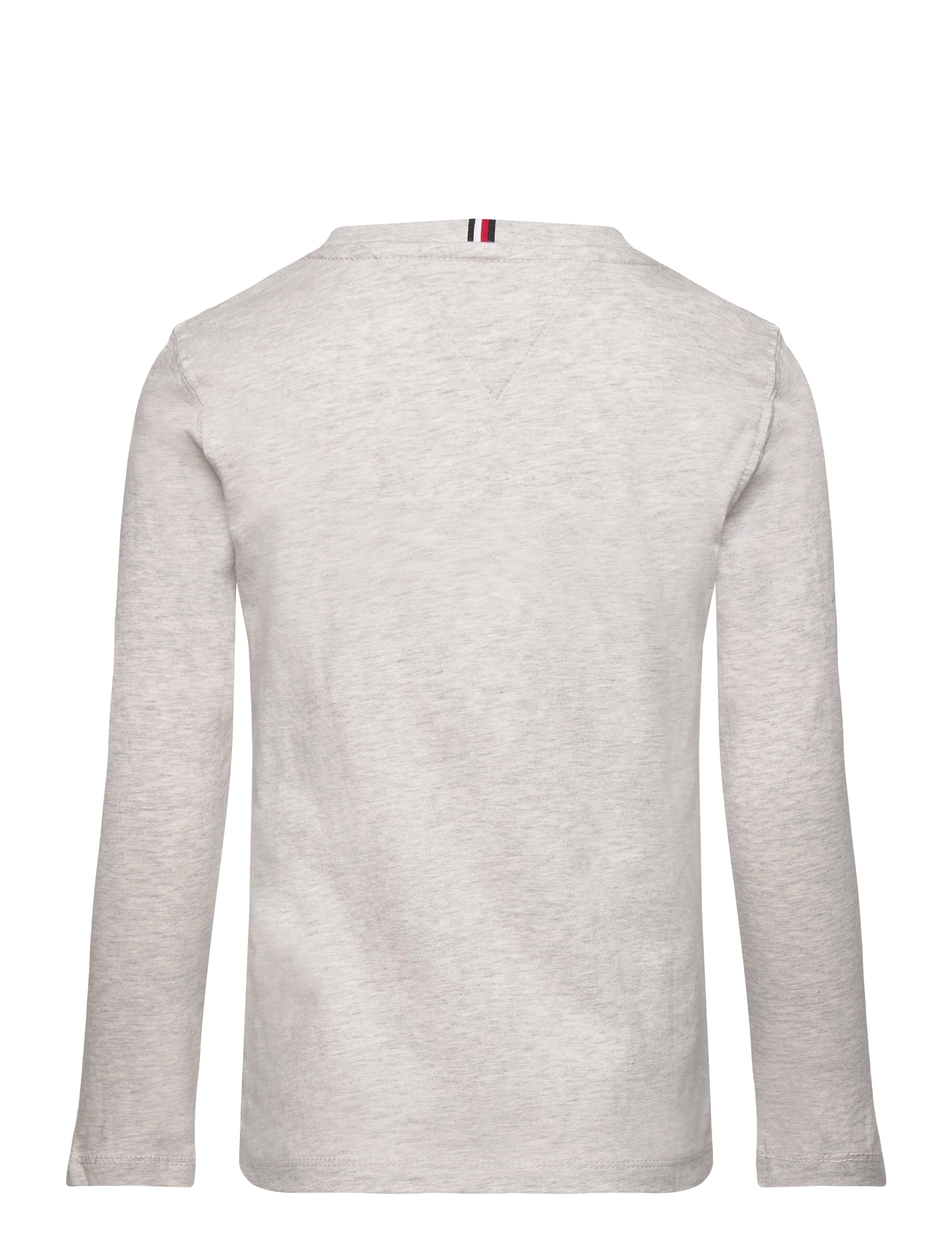 Tommy Hilfiger - TH LOGO TEE L/S - new light grey heather - 1
