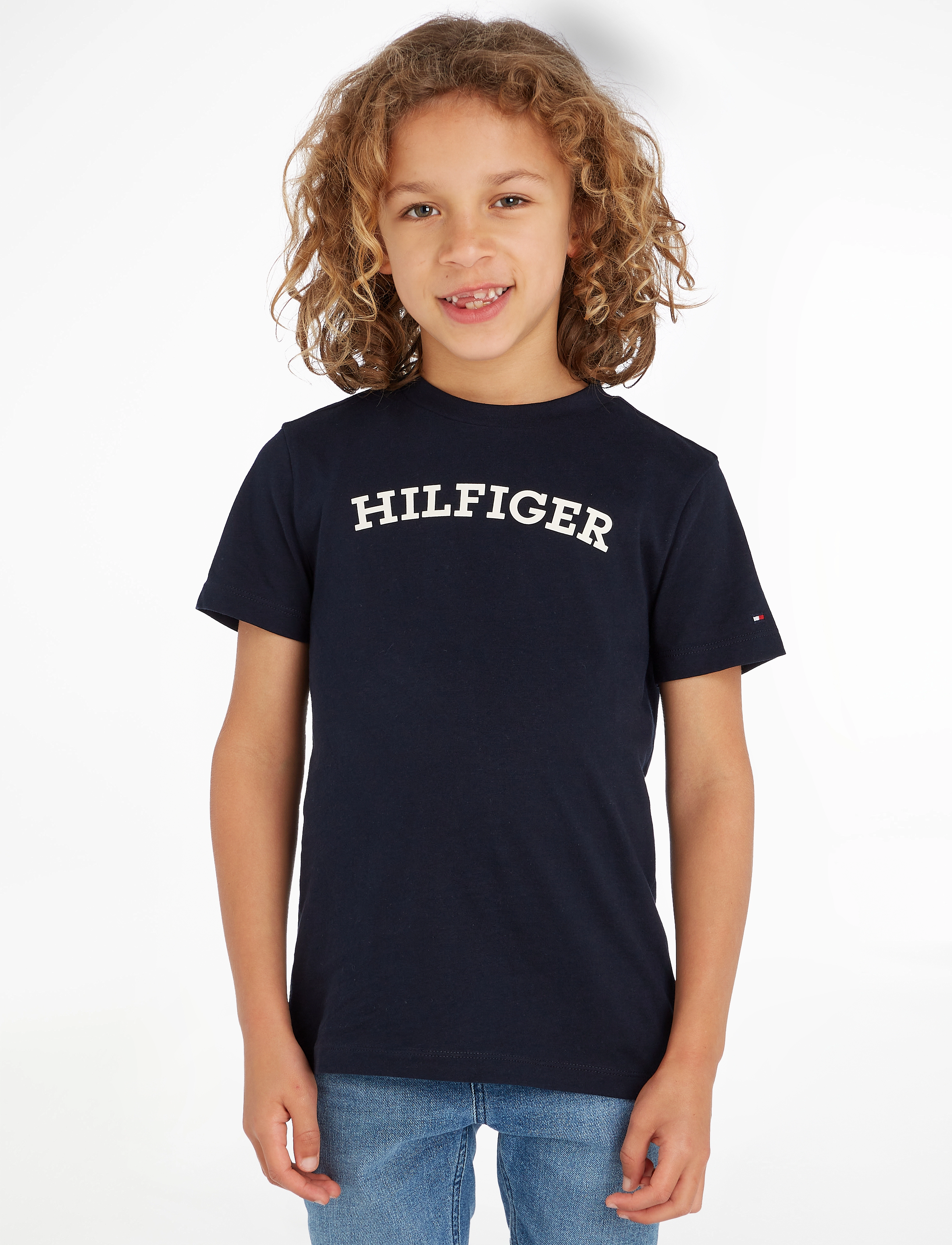 Tommy Hilfiger - HILFIGER ARCHED TEE S/S - desert sky - 2