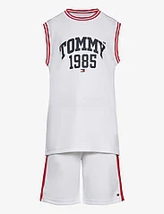 Tommy Hilfiger - TOMMY VARSITY SLVSS SET - sets with short-sleeved t-shirt - white - 0