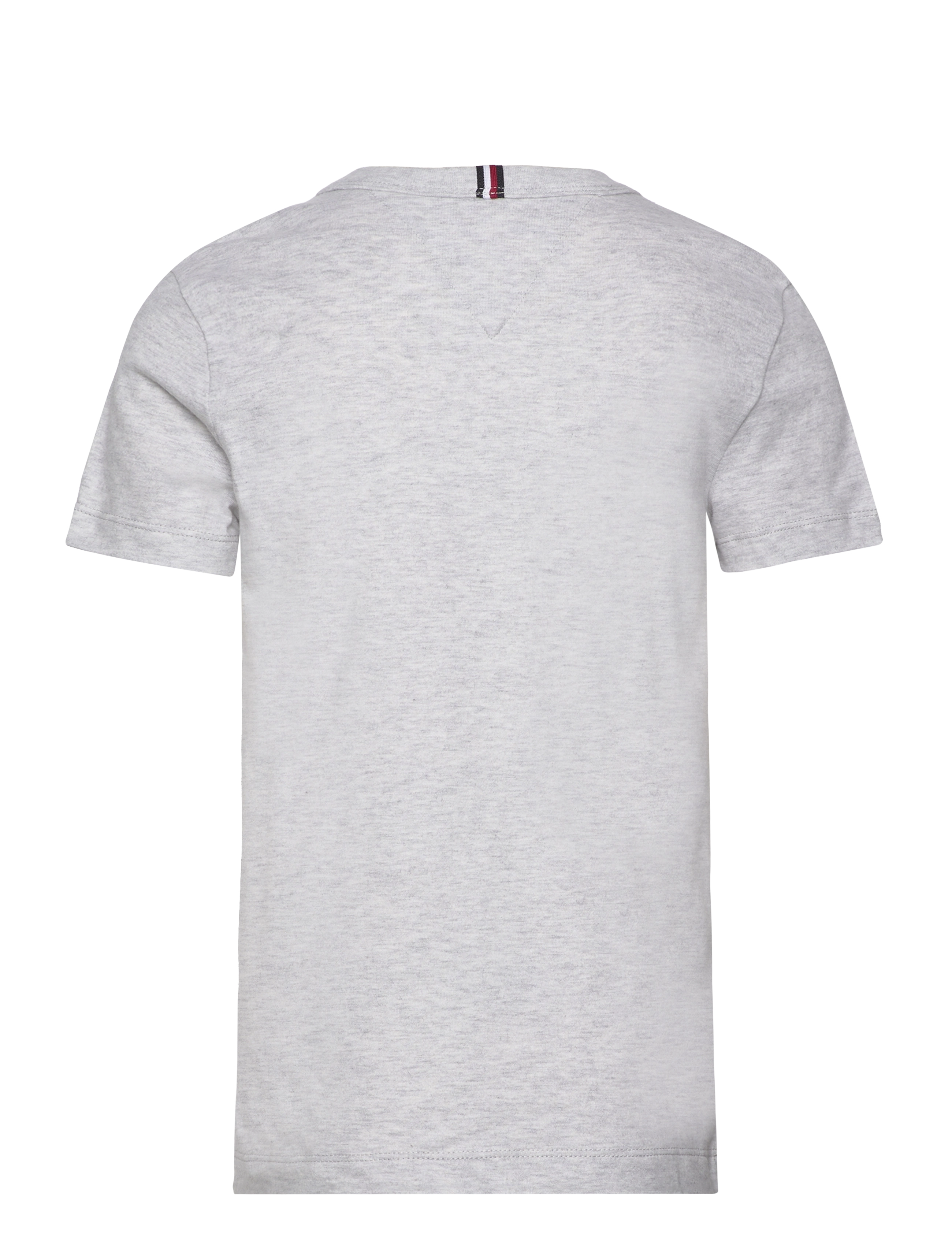 Tommy Hilfiger - TOMMY HILFIGER LOGO TEE S/S - new light grey heather - 1