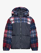 SHERPA CHECK JACKET - DESERT SKY/CHECK