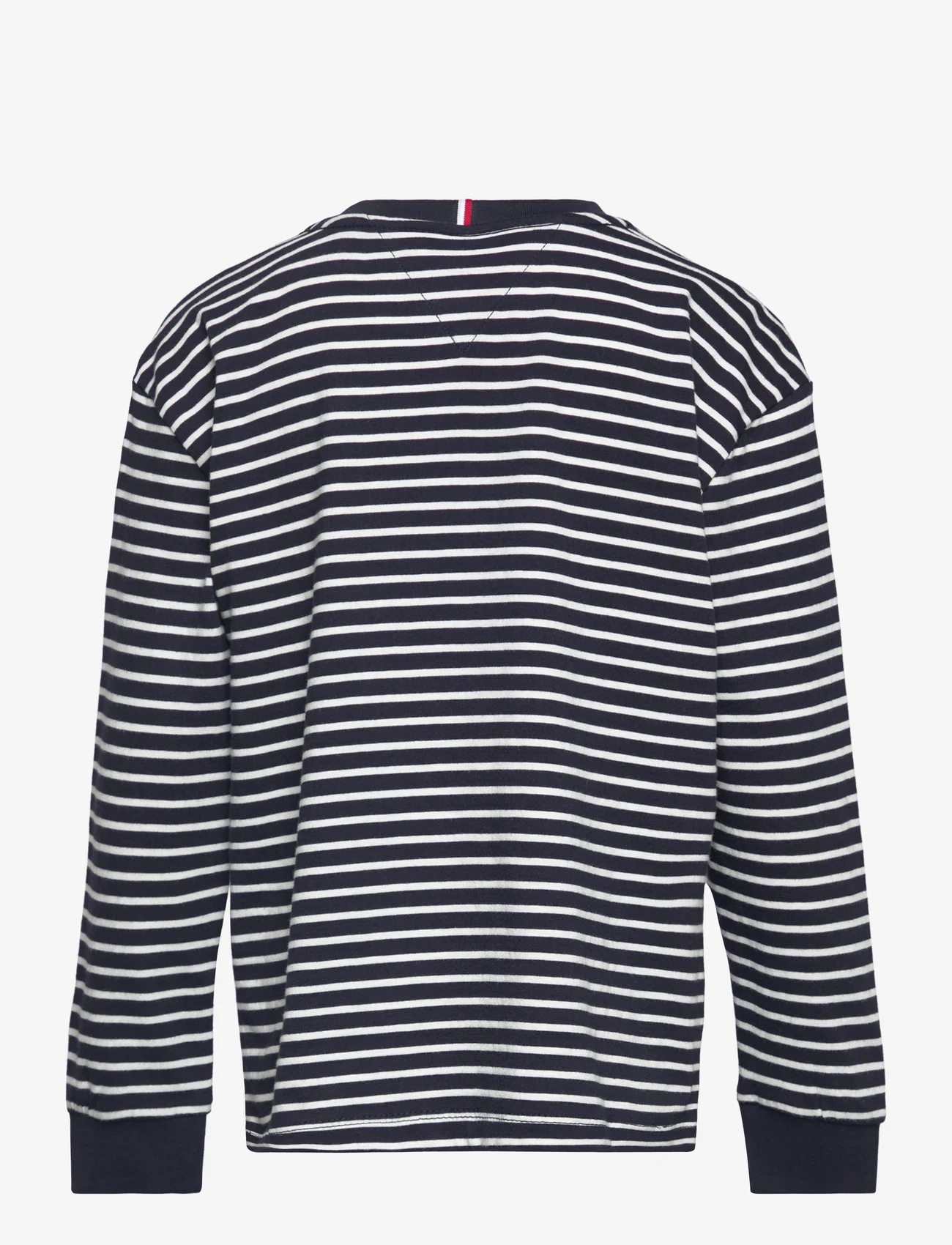 Tommy Hilfiger - ESSENTIAL STRIPES TEE L/S - long-sleeved t-shirts - navy / white stripes - 1