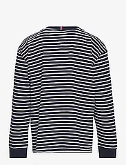 Tommy Hilfiger - ESSENTIAL STRIPES TEE L/S - langærmede t-shirts - navy / white stripes - 1