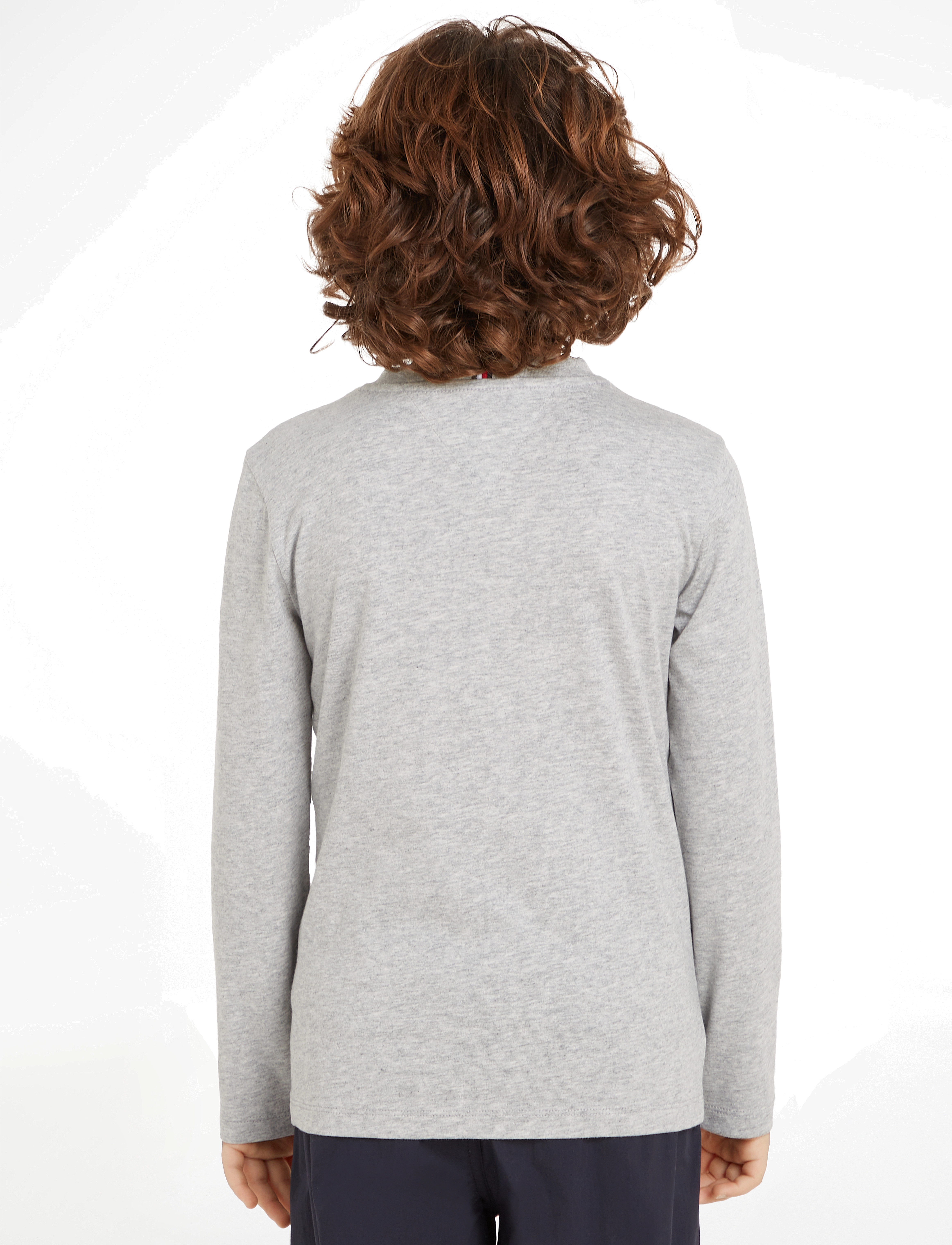 Tommy Hilfiger - MONOTYPE FLOCK REGULAR TEE LS - light grey heather - 2