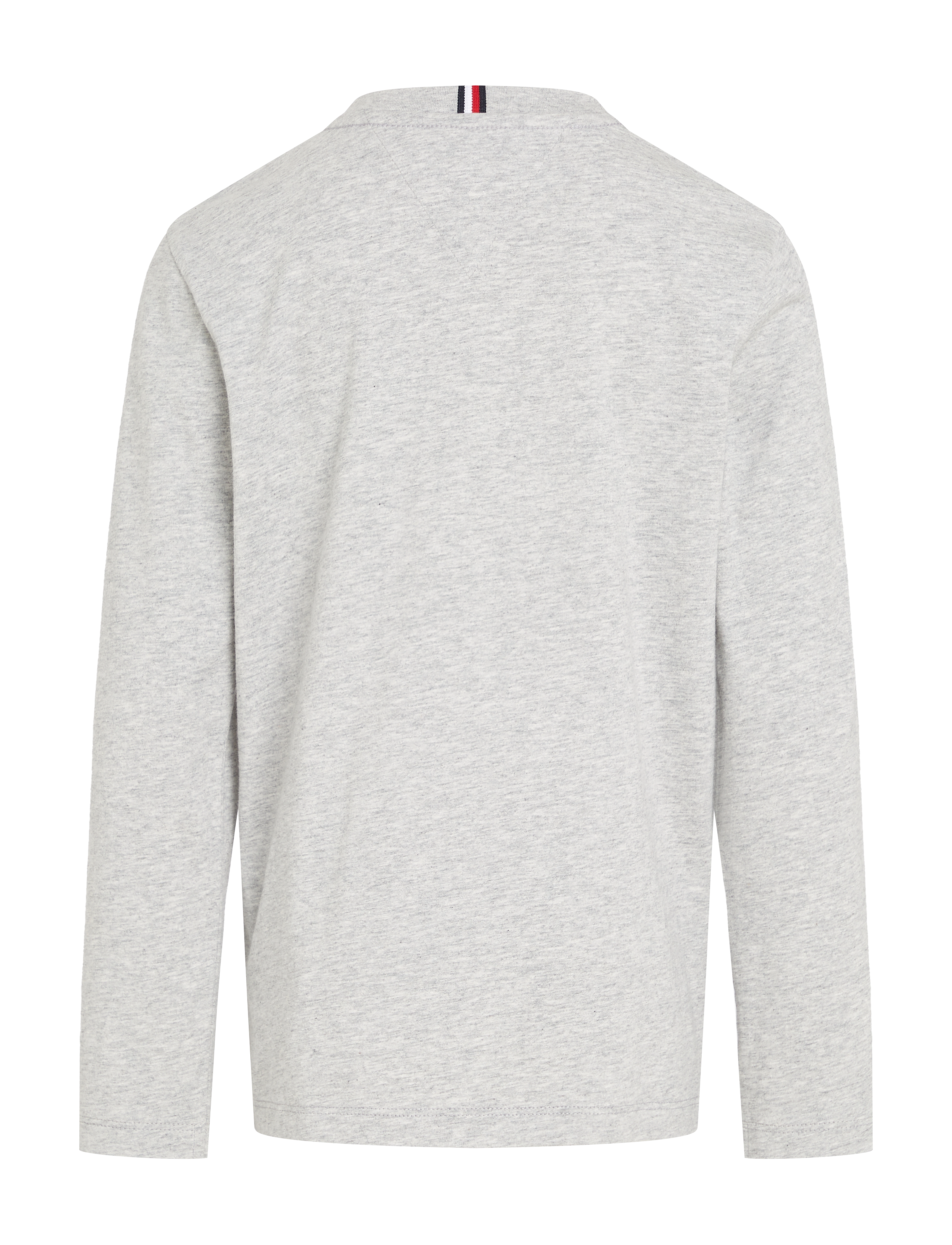 Tommy Hilfiger - MONOTYPE FLOCK REGULAR TEE LS - light grey heather - 4