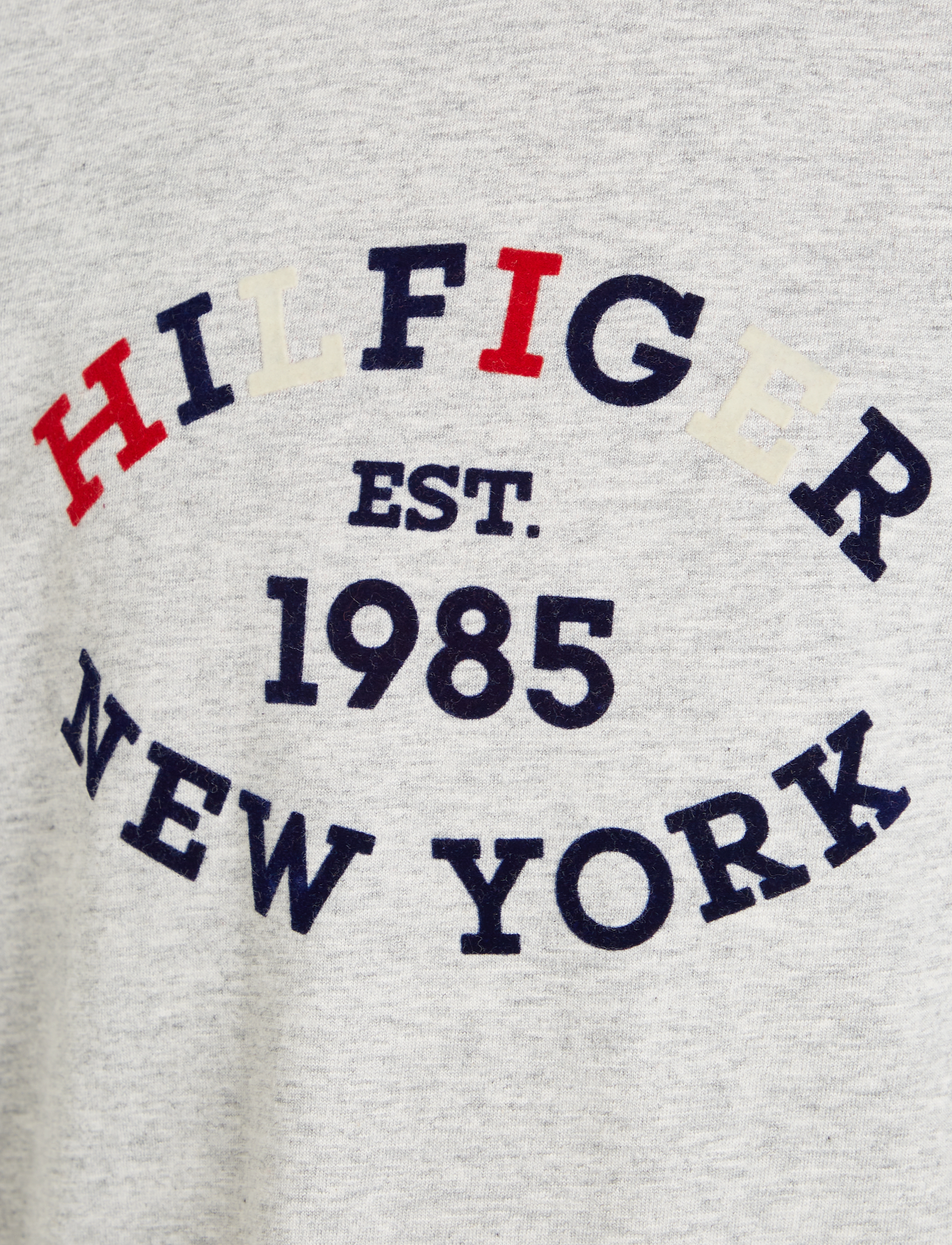 Tommy Hilfiger - MONOTYPE FLOCK REGULAR TEE LS - light grey heather - 5