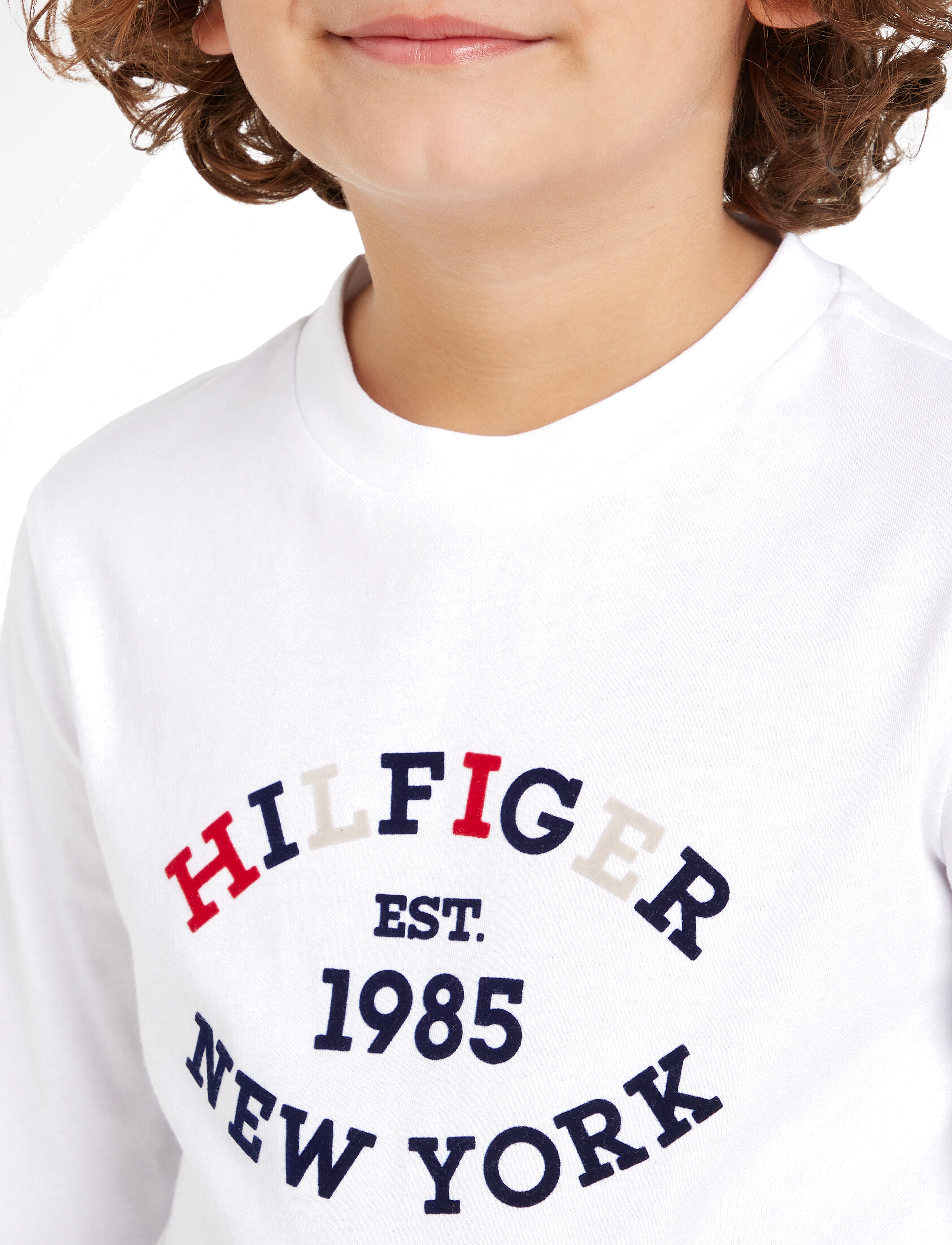 Tommy Hilfiger - MONOTYPE FLOCK REGULAR TEE LS - white - 3