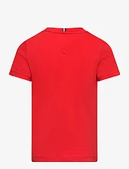 Tommy Hilfiger - TH LOGO TEE S/S - kortärmade t-shirts - fierce red - 1