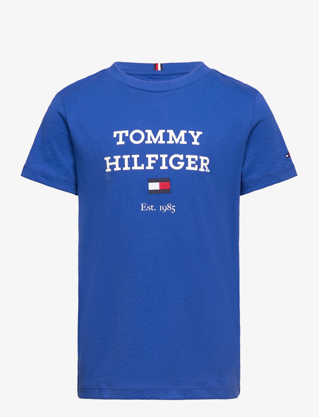 Tommy Hilfiger - TH LOGO TEE S/S - kortärmade t-shirts - ultra blue - 0