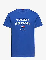 Tommy Hilfiger - TH LOGO TEE S/S - kortærmede t-shirts - ultra blue - 0
