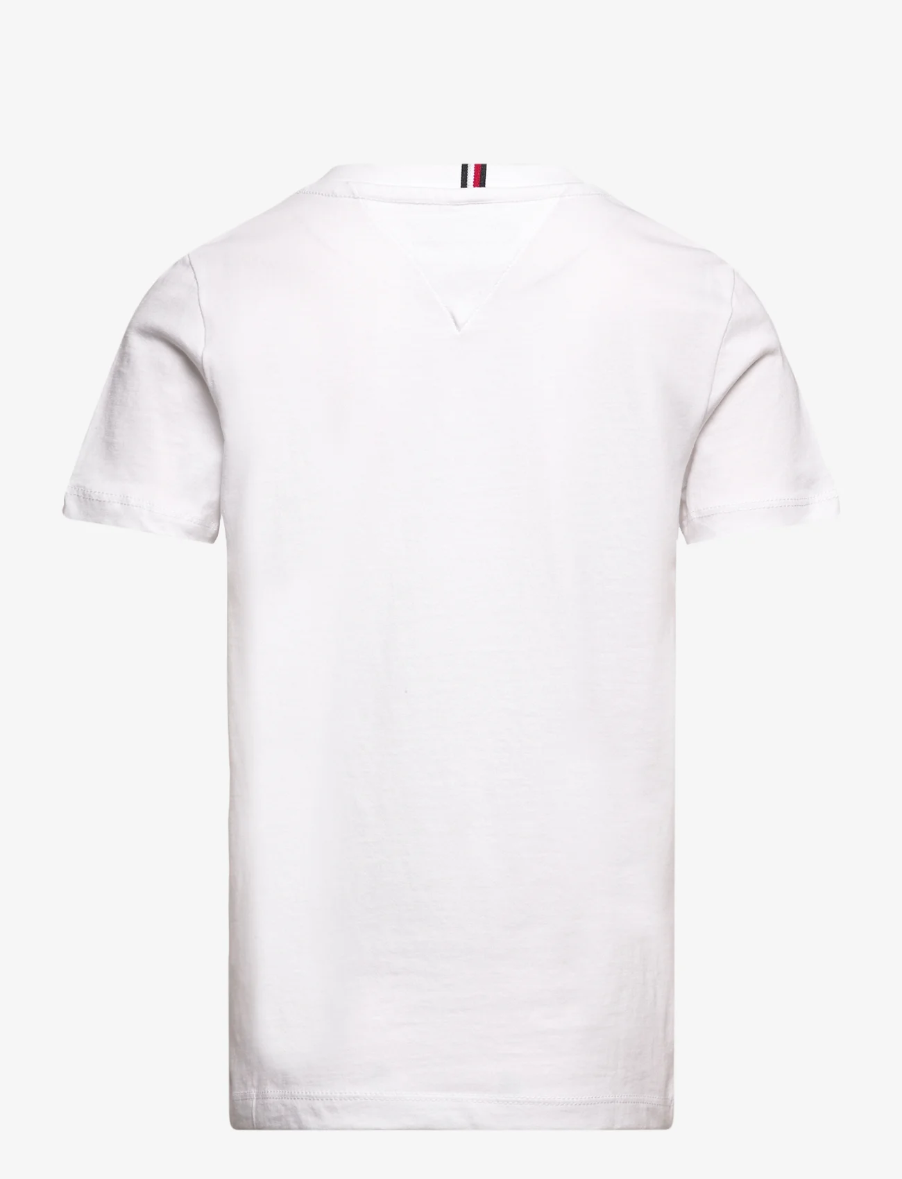 Tommy Hilfiger - TH LOGO TEE S/S - kortärmade t-shirts - white - 1