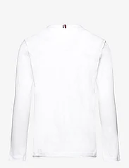Tommy Hilfiger - TH LOGO TEE L/S - långärmade t-shirts - white - 1
