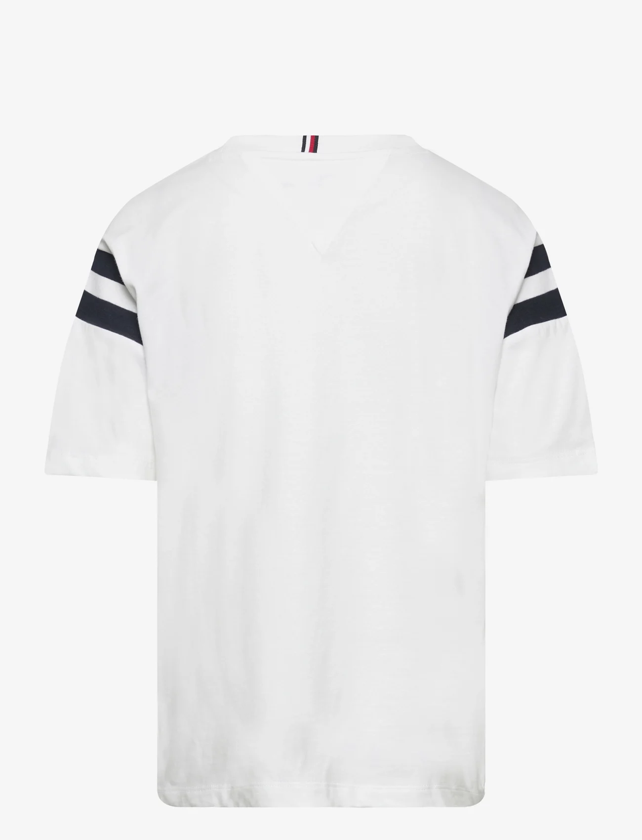 Tommy Hilfiger - MONOTYPE VARSITY TEE S/S - kortermede t-skjorter - white - 1