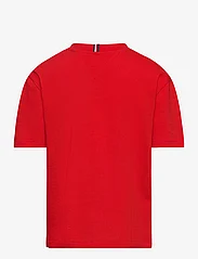 Tommy Hilfiger - MESH VARSITY TEE S/S - short-sleeved t-shirts - fierce red - 1