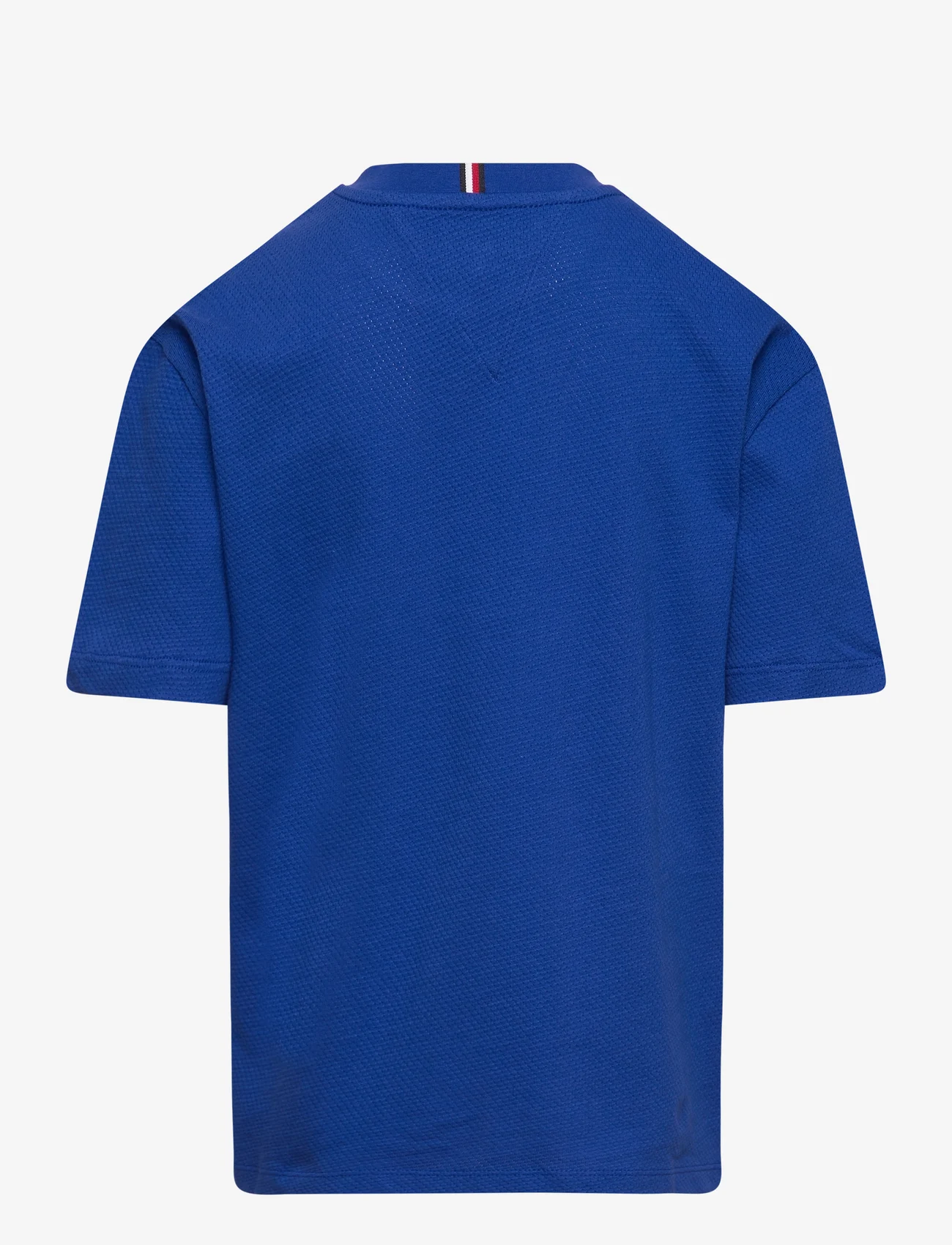 Tommy Hilfiger - MESH VARSITY TEE S/S - kortærmede t-shirts - ultra blue - 1