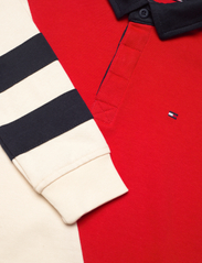 Tommy Hilfiger - COLORBLOCK RUGBY POLO L/S - poloshirts - red/white colorblock - 5