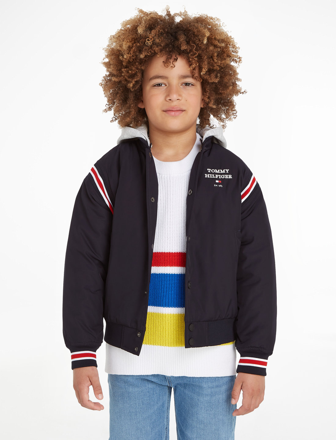 Tommy Hilfiger Th Logo Bomber Jacket 125.93 Buy Jacket from Tommy Hilfiger online at Boozt . Fast delivery and easy returns